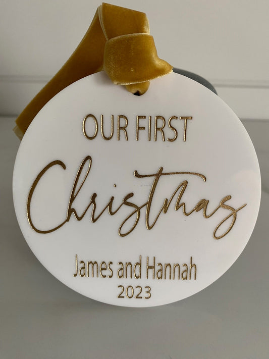 "Our First Christmas" Ornament