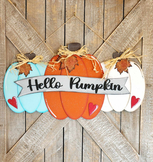 "Hello Pumpkin" Door Hanger DIY Kit