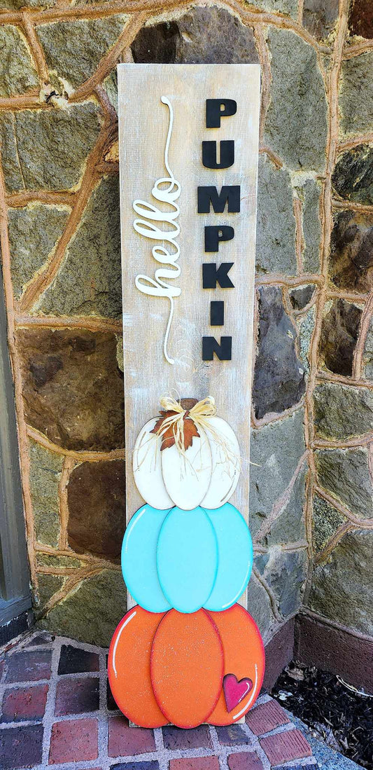 "Hello Pumpkin" Porch Leaner DIY Kit