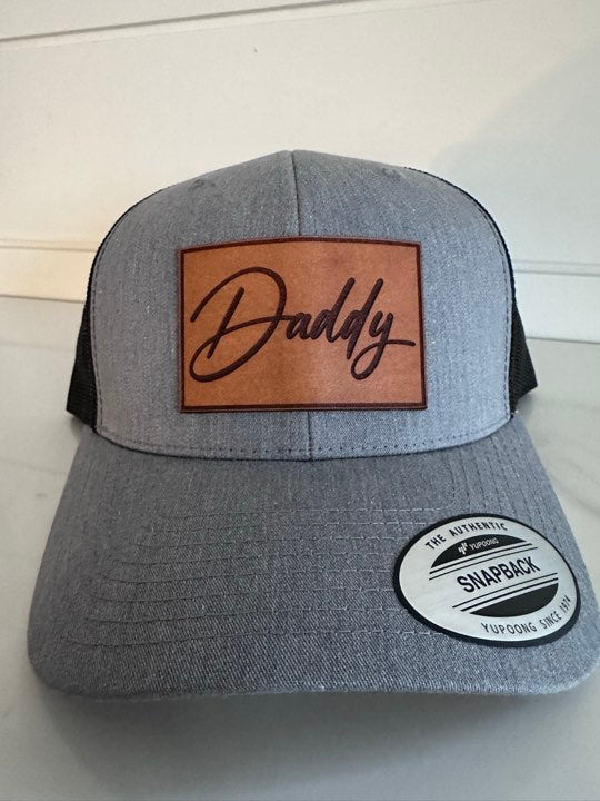 Daddy Leather Patch Hat