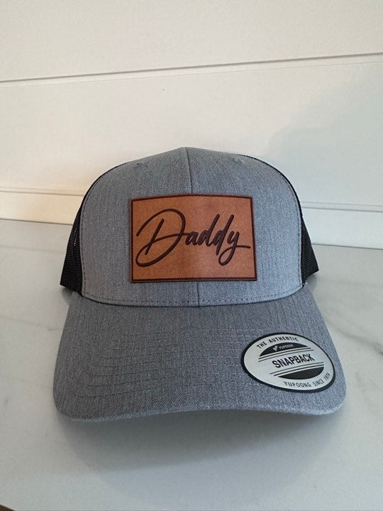 Daddy Leather Patch Hat