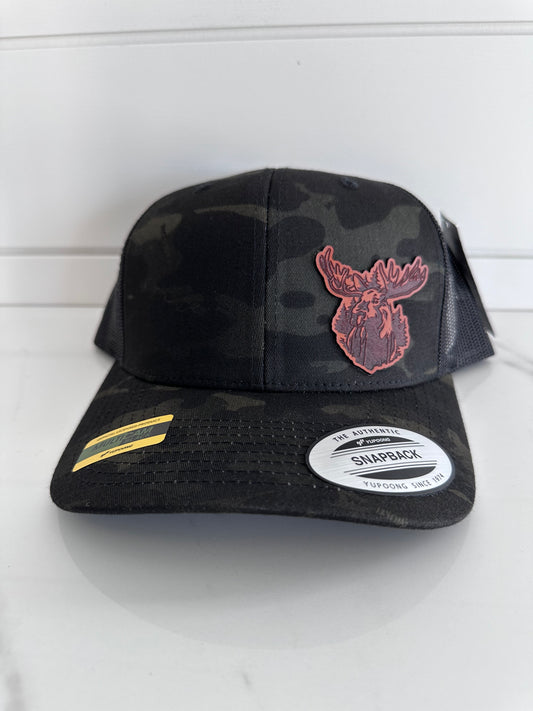 Moose Leather Patch Hat