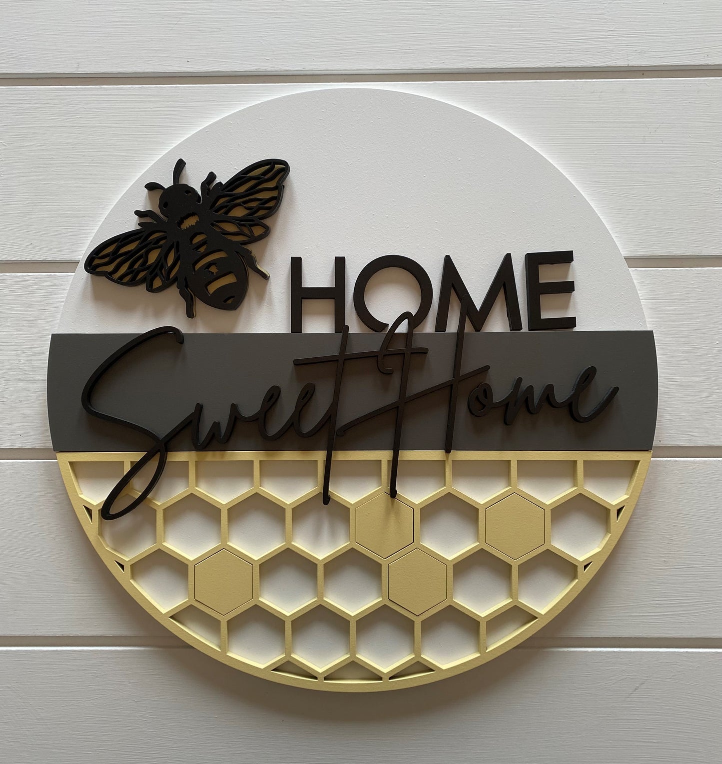 "Home Sweet Home" 15" Bee Sign