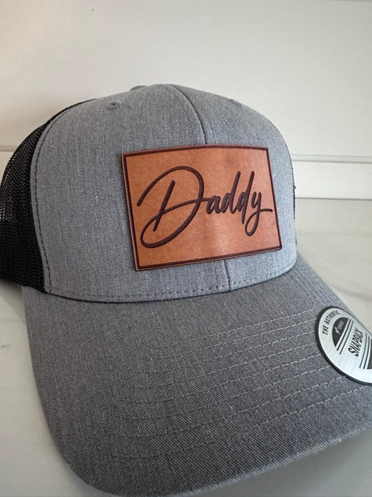 Daddy Leather Patch Hat