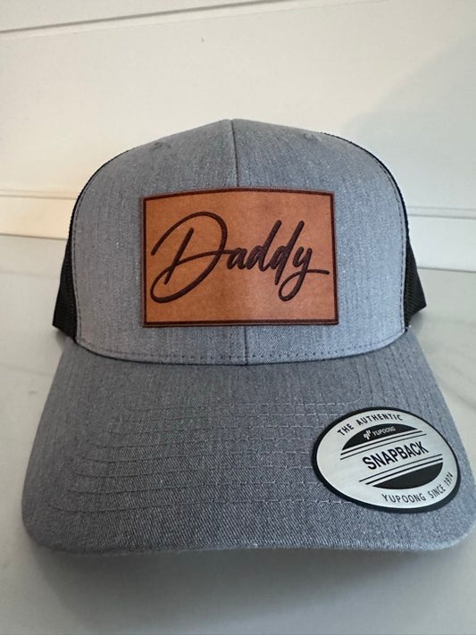 Daddy Leather Patch Hat