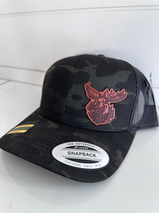 Moose Leather Patch Hat