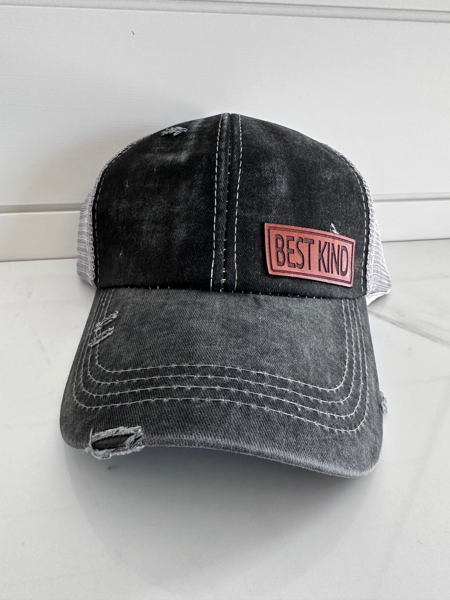 Newfoundland Sayings Leather Patch Hats