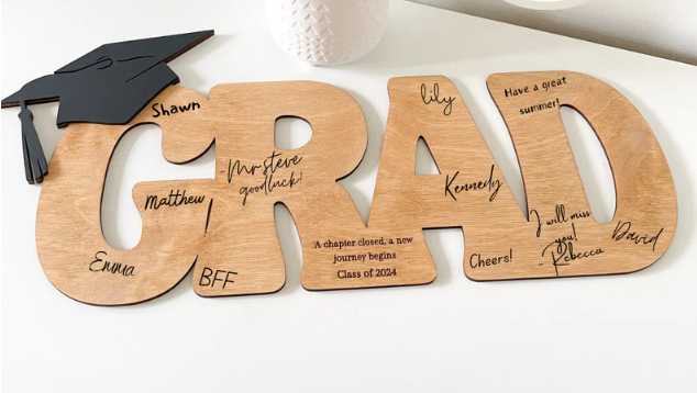 Grad Signature Sign/Photo Prop