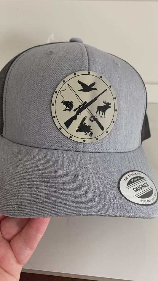 Newfoundland Hunting/Fishing Hat Brushed Stainless