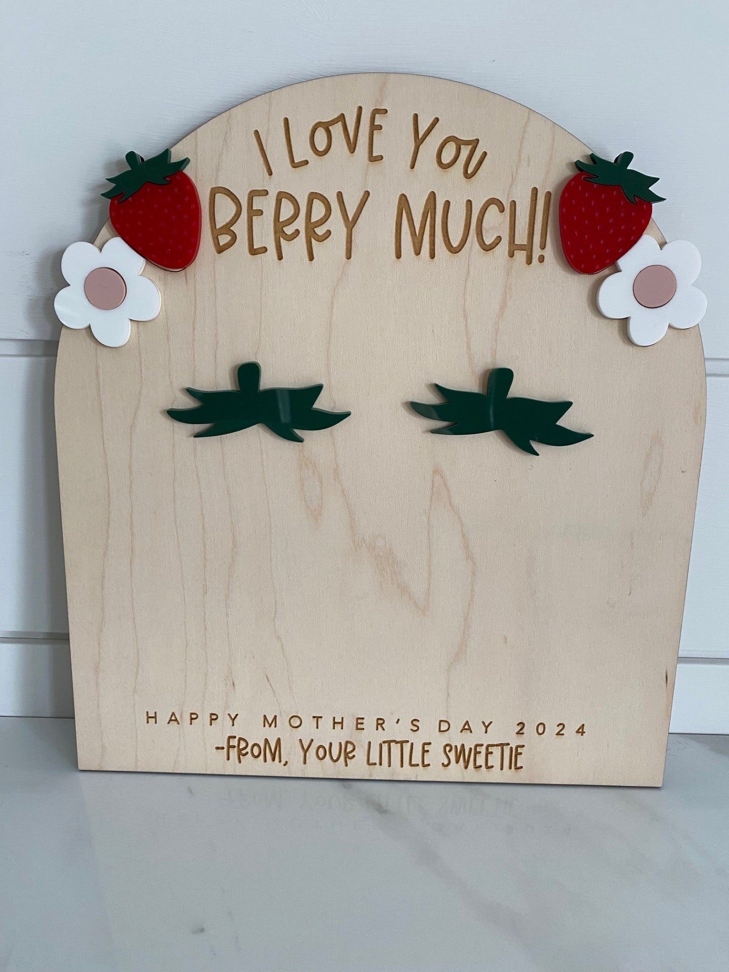 Strawberry Handprint Sign