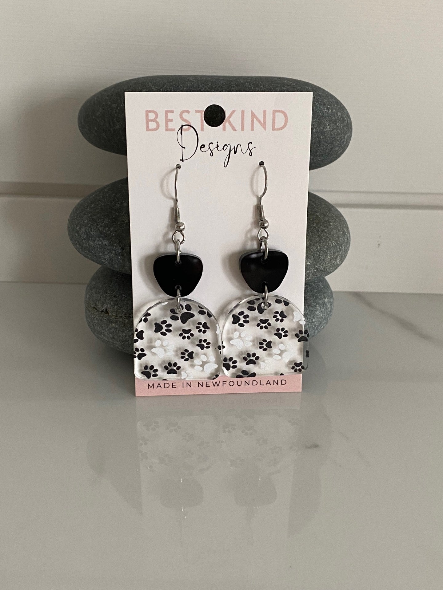 Paw Print Earrings Style 2