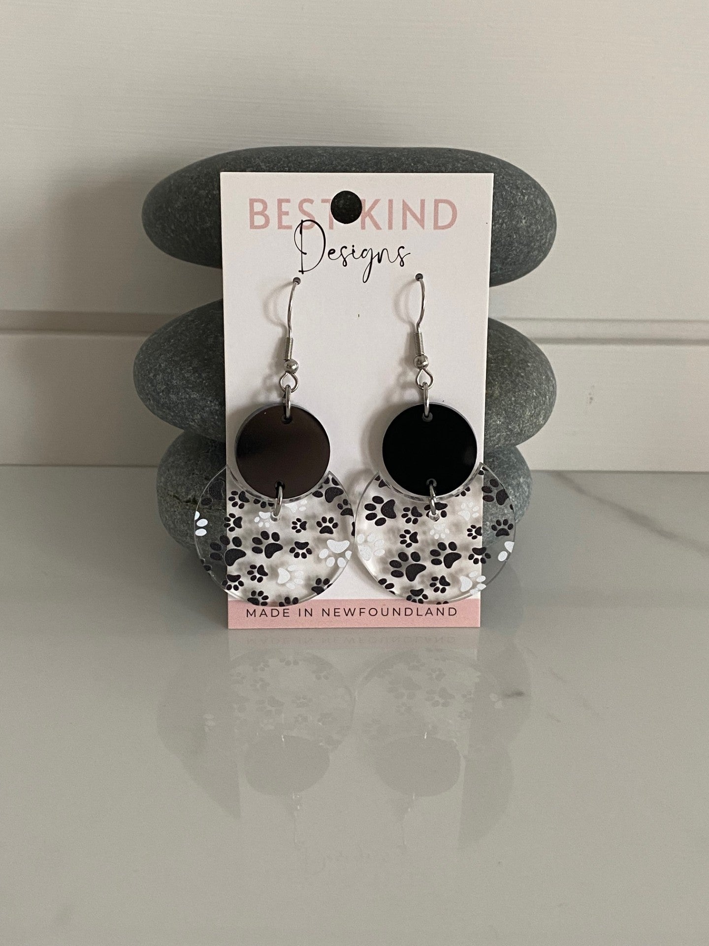 Paw Print Earrings Style 3