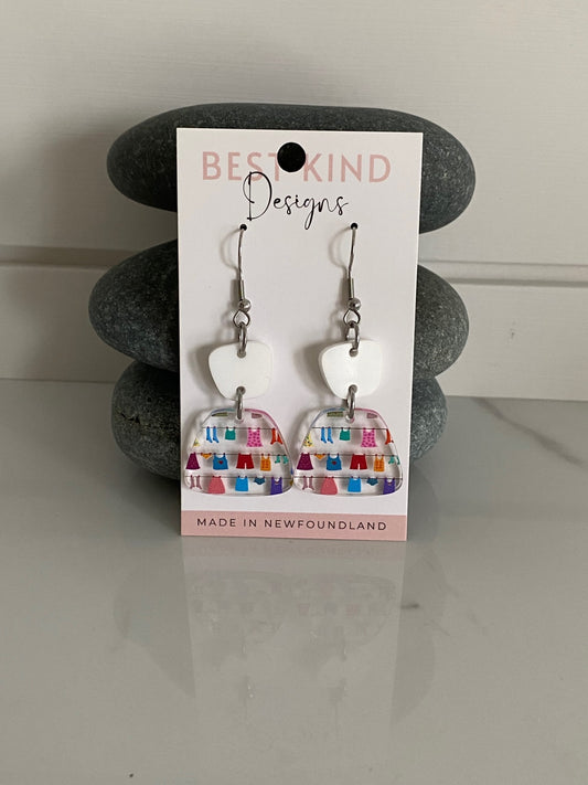 Clothesline Earrings Style 1