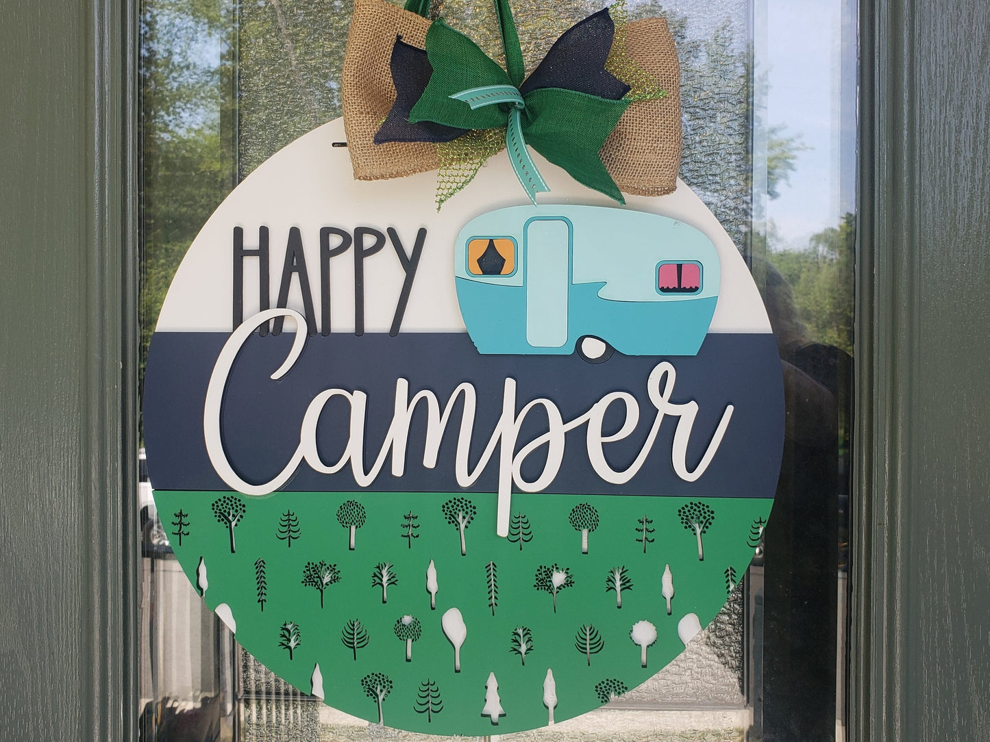 "Happy Camper" 15" Round
