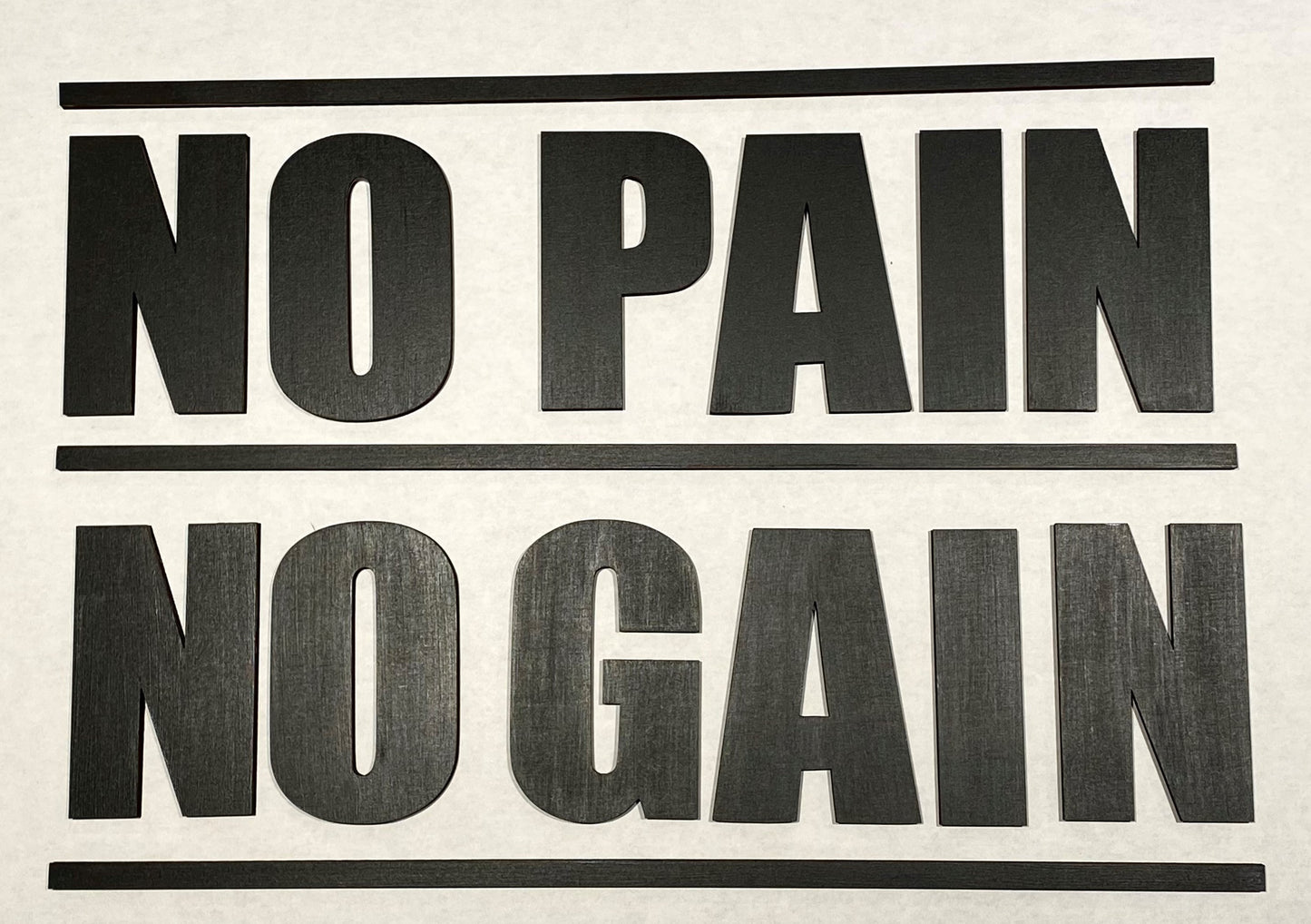 "No Pain No Gain" 3D Wall Art