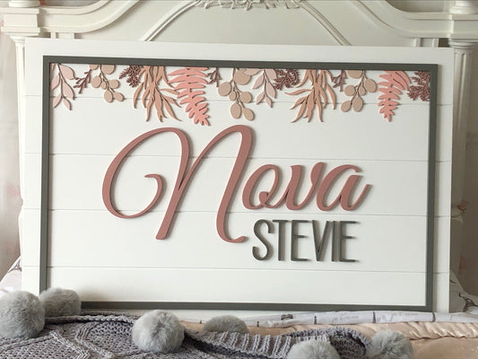 Botanical Custom Nursery/Kid's Room Sign