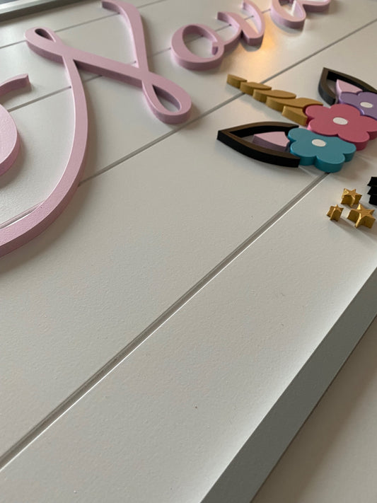 Unicorn Custom Nursery/Kid's Room Sign