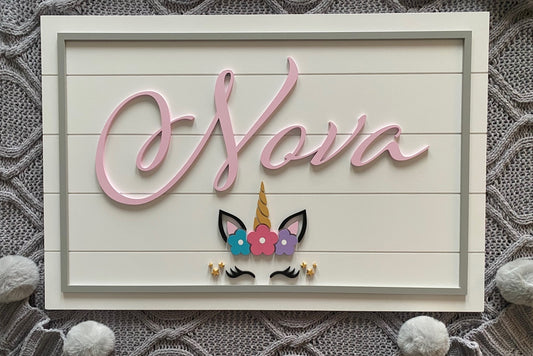 Unicorn Custom Nursery/Kid's Room Sign
