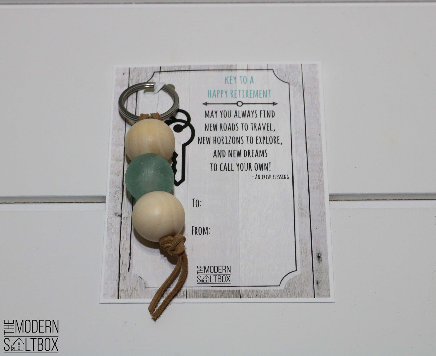 Key To A Happy Retirement | Keychain