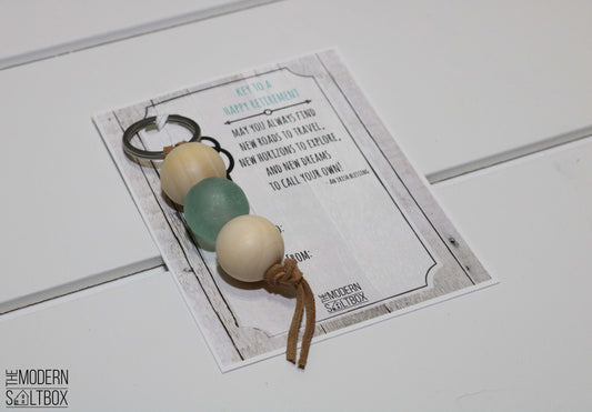 Key To A Happy Retirement | Keychain